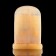 Icon "Jesus Lord Almighty", with a candlestick, selenite