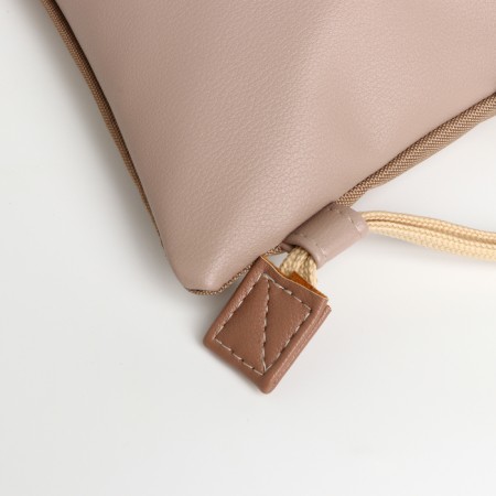 Shoe bag, cord department, textura, colorful/beige color-3