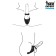 Ring Erective Sex Expert, double, crotch massage, 30 x 45 mm, Soft silicone, black
