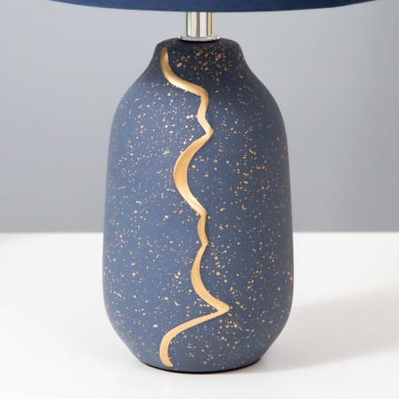Board lamp "Jasmine" E14 40W blue-gold 20x20x33 cm Risalux-4