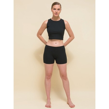 Women's shorts, size 48, black color-5