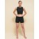 Women's shorts, size 48, black color