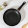 COOLE FOREVER, D = 26 cm, removable handle, glass cover, anti -stick coating, black color