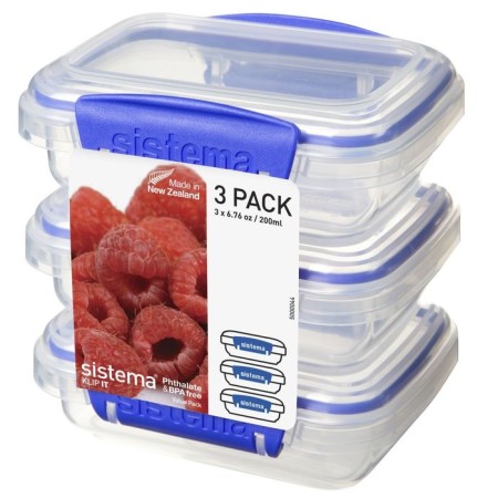 Sistema containers set, 3 pcs. x 200 ml