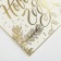 Watercolor card "Happiness in the New Year", embossing, 10.7 x 8.8 cm, New Year