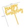 Topper "Happy Birthday 1", gold, give beautifully
