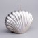 Figure Figure Varnished "shell", 3.2x4.5 cm, silver