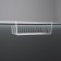 Mesh -mounted mesh -mounted shelf 40 × 25.5 × 14 cm, white color