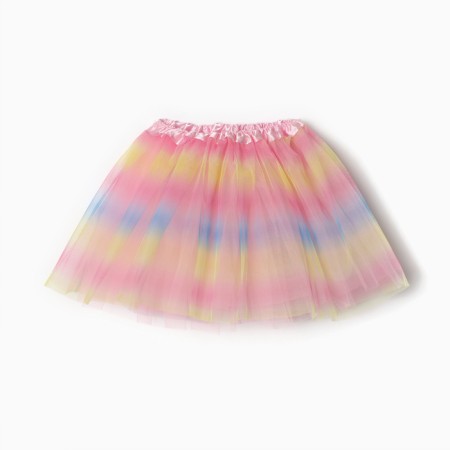 Children's skirt kaftan "gradient" pink, length 30 cm