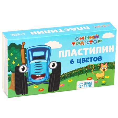Plasticine 6 colors 60 g "Blue Tractor"-2