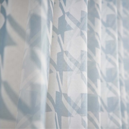 Curtain-tulle for the kitchen Witerra Stars 140x180cm, Blue, PE100%-1