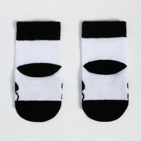 Children's socks "Panda", white color, size 7-8-1