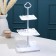 Squarebrus Frights “Vivien”, 3 tiers, 12.5/16.5/20 cm, white color