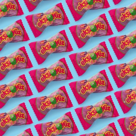 Chewing gum "Eksiyüz" with the taste of strawberries 3.5 g-1