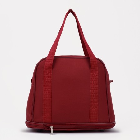 Lightning bag, with an increase, external pocket, burgundy color-1