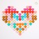 Plastic sores are decorative, set of 100 pcs., Size 1 pc. - 2 × 2 cm, color mix