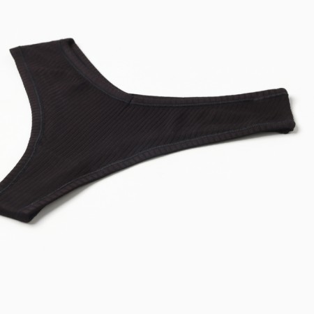 Panties female Braziliana, black color, rr 46 (m)-1