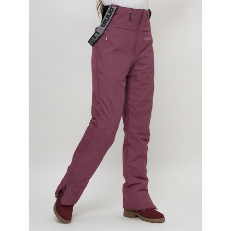 Ski pants female, size 44, burgundy color-14