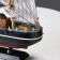 The La Fudr ship is three -masted with white sails, 40*5.5*33cm