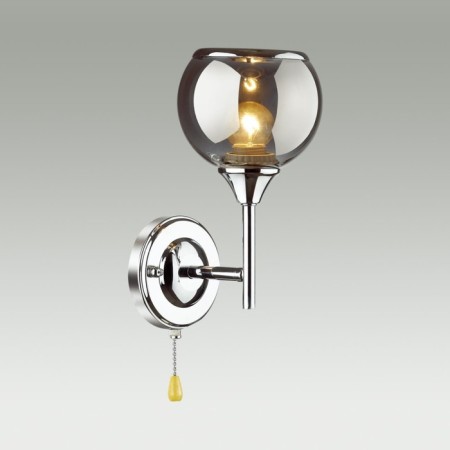 Bra Sandra, E27 1x60W, chrome color, smoky-3