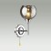 Bra Sandra, E27 1x60W, chrome color, smoky
