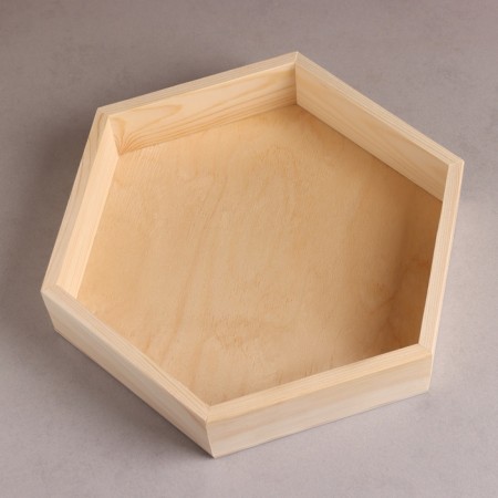 Kashpo wooden, six 28x24.5x5cm-1