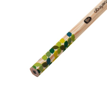 Black granographic pencil Berlingo "Green Series", HB, hexagonal, sharpened, plastic, assorted-8