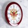 Walls Wall Ceaters, Discrete Motion, D-29 cm, burgundy rim