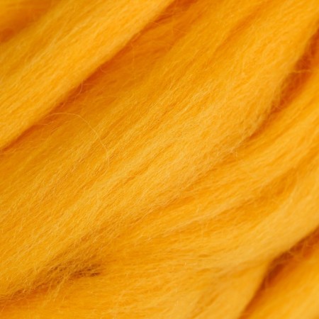 Fasting wool 100% half -toned wool 50 g (104, yellow)-2