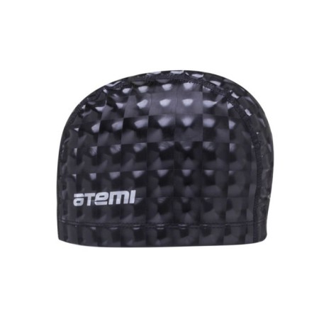 ATEMI PU 200 swimming cap, fabric with polyurethane coating, black 3D color-1