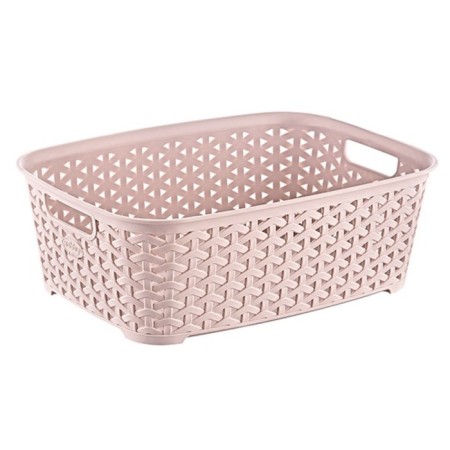 Hobbylife Rattan basket, size m, with handles, 19.5x26x9 cm, color mix-2