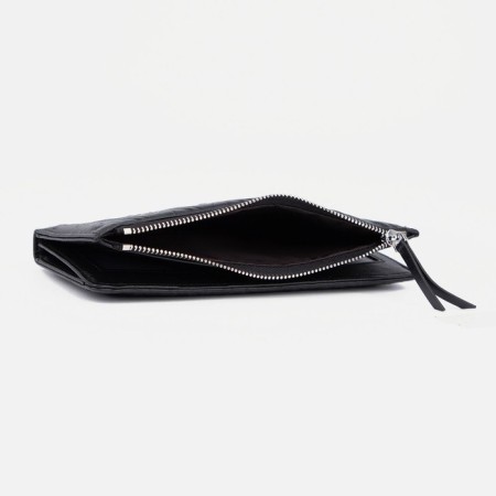Women's wallet on the button, black color-2