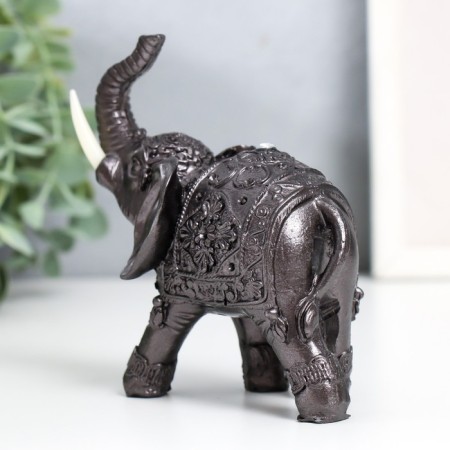 Souvenir Polystone "Elephant Knight" for metal 8.8x4.8x12 cm-1