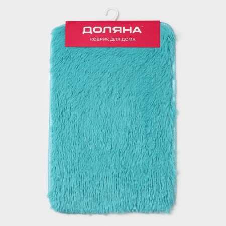 Fluffing shaft rug, 40 × 60 cm, blue color-6