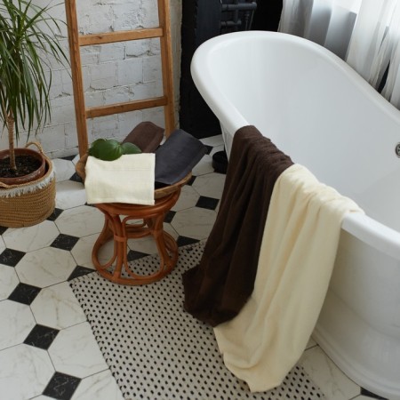 Trick Lovelife "Twined" 30x60 cm, coffee color, 100% cotton, 420 g/m2-6