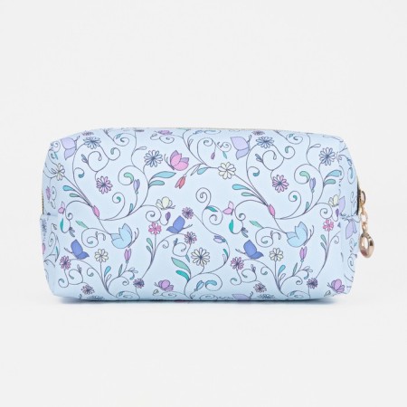 Cosmetic bag with lightning, blue color-1