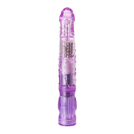 Vibrator with Cliter-Toyfa A-Toys High-Tech Fantasy, TPE, Violet color, 22 cm-11