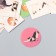 A set of stickers "cats" 40 pcs in a box of 3.8x3.8 cm