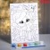 New Year's picture on the numbers "New Year! A cat with a gift ”, 15 x 21 cm