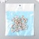 Decor for creativity plastic, rhinestones "3 pearls with leaves" set of 15 pcs 2x2 cm