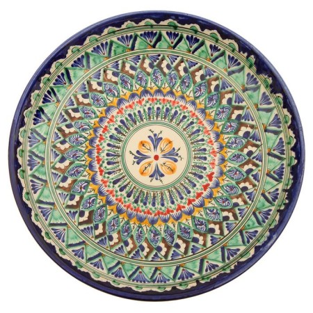 Largan Rishtan ceramics "Patterns", 31 cm, blue-6