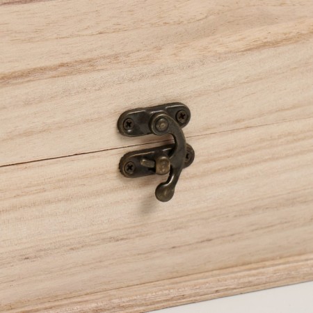 Casket Wood for painting "chest" Castle hook 18x12x12 cm-1