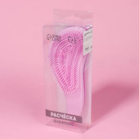 Massage comb, 8 × 18.5 cm, PVC box, color mix-8
