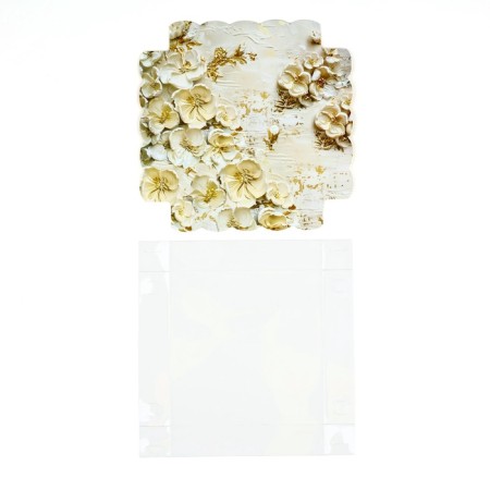 Box for confectionery CPVC-cover "Gold", 15 × 15 × 3 cm-5