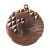 Prize medal 002 diam 5cm. 3rd place. The color of bronze. Without a tape