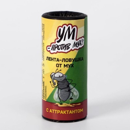 Sticky tape from the flies "mind-condensed flies", with an attande, 1 pcs