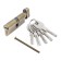 Cylinder mechanism standard MAX, 80 mm (40x40V), 5 keys, key/turntable, antique bronze 106639