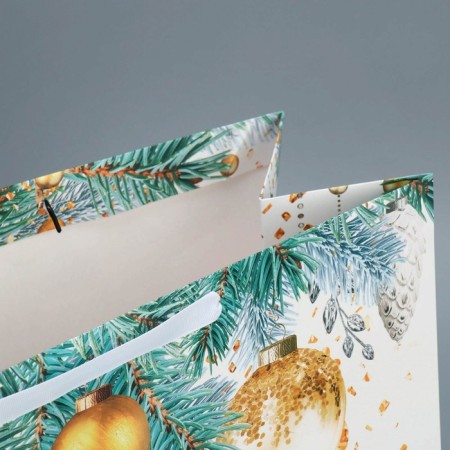 Laminated horizontal “Happiness in the New Year”, XL 49 x 40 x 19 cm, New Year-5