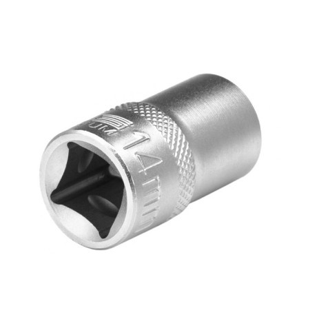 Thile head Stels 13659, under the square, 1/2 ", 14 mm, twelve -sided, chrome