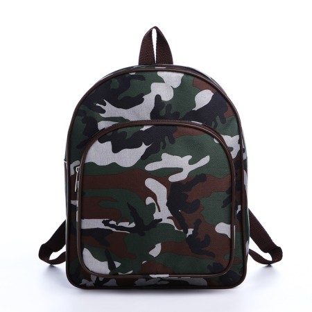 Baby backpack on lightning, external pocket, camouflage color/green-2